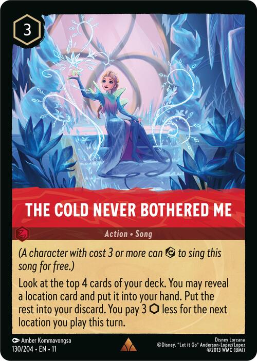 The Cold Never Bothered Me Card Front