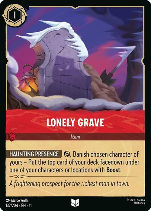 Lonely Grave Card Front