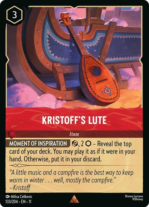 Kristoff's Lute Card Front
