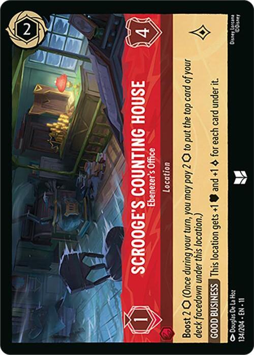 Scrooge's Counting House - Ebenezer's Office Card Front