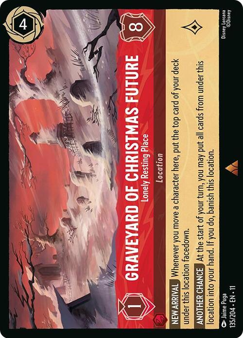 Graveyard of Christmas Future - Lonely Resting Place Card Front