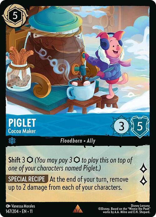 Piglet - Cocoa Maker Card Front