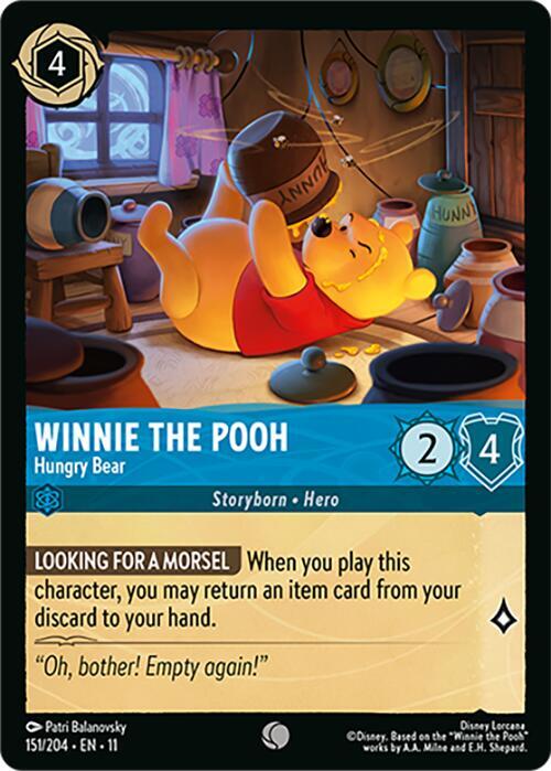 Winnie the Pooh - Hungry Bear Card Front