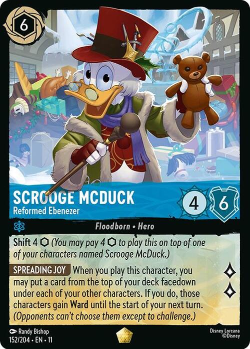 Scrooge McDuck - Reformed Ebenezer Card Front