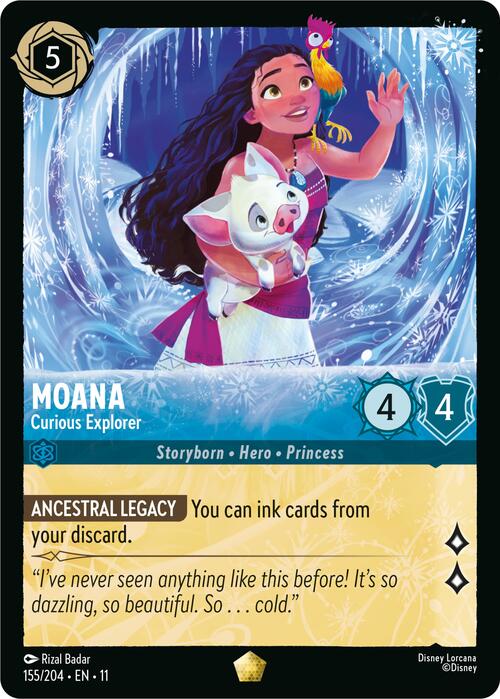 Moana - Curious Explorer Card Front