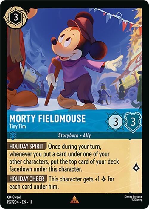 Morty Fieldmouse - Tiny Tim Card Front