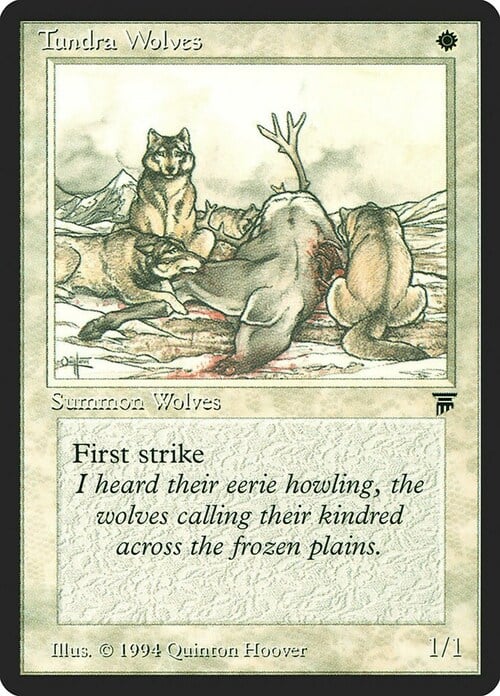 Lupi della Tundra Card Front