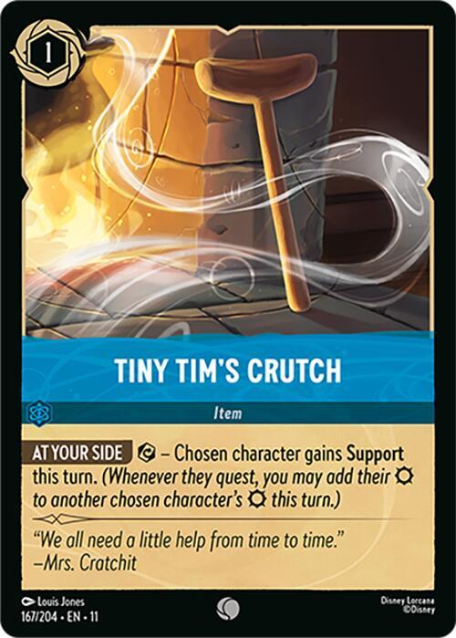 Tiny Tim's Crutch Card Front