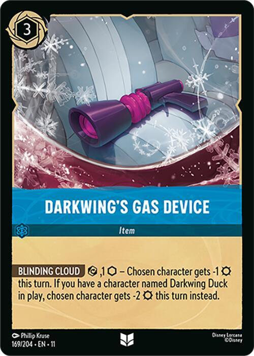 Darkwing's Gas Device Card Front