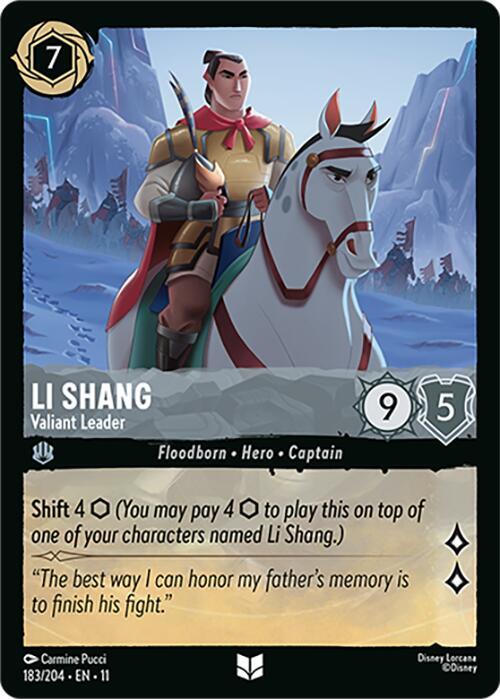 Li Shang - Leader Valoroso Card Front