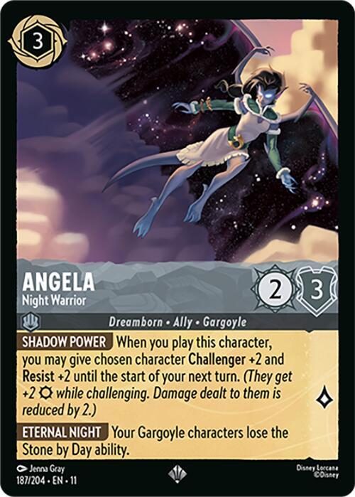 Angela - Guerriera Notturna Card Front