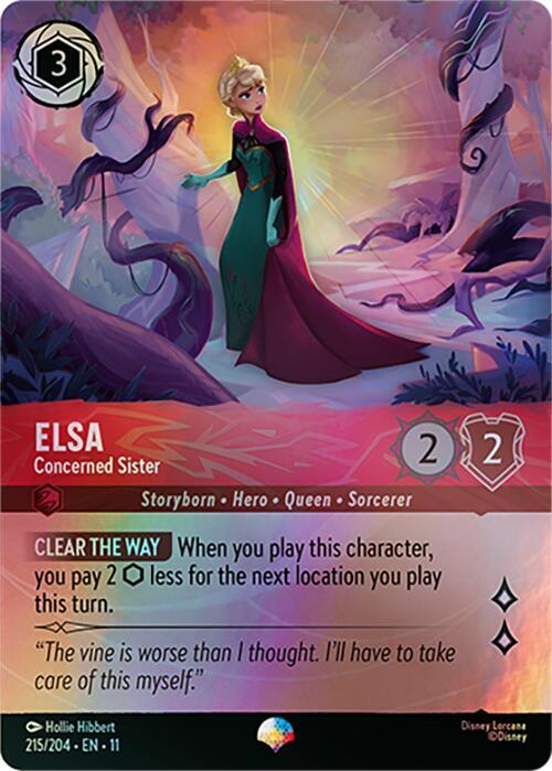 Elsa - Sorella Preoccupata Card Front