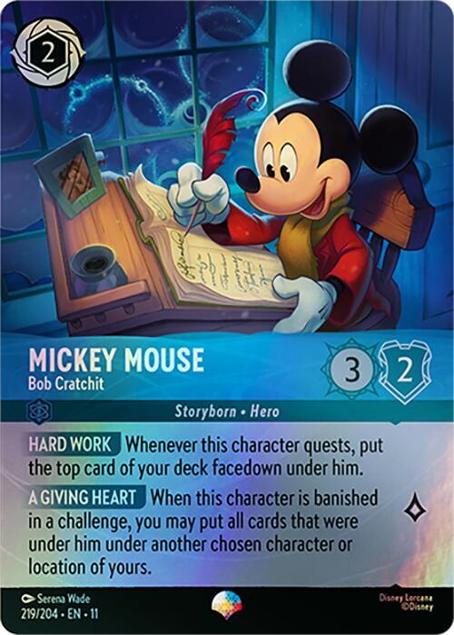 Mickey Mouse - Bob Cratchit Card Front