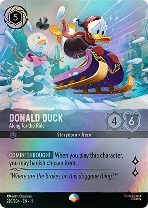 Donald Duck - Along for the Ride Card Front