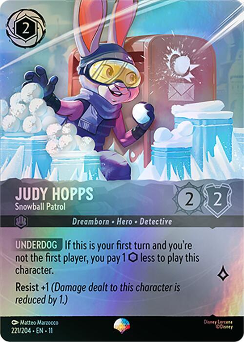 Judy Hopps - Snowball Patrol Card Front