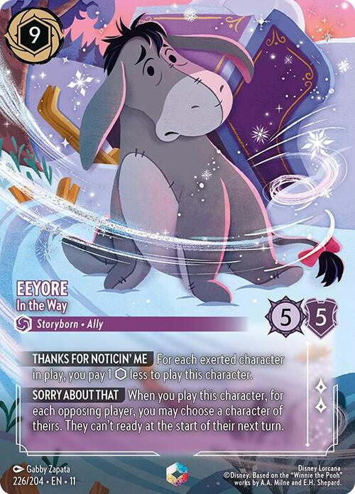Eeyore - In the Way Card Front