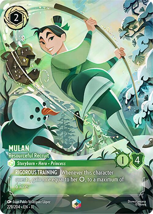 Mulan - Resourceful Recruit Card Front
