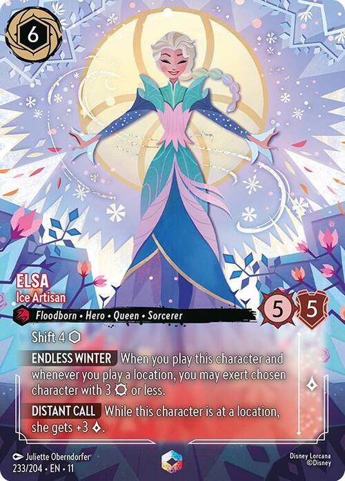 Elsa - Ice Artisan Card Front