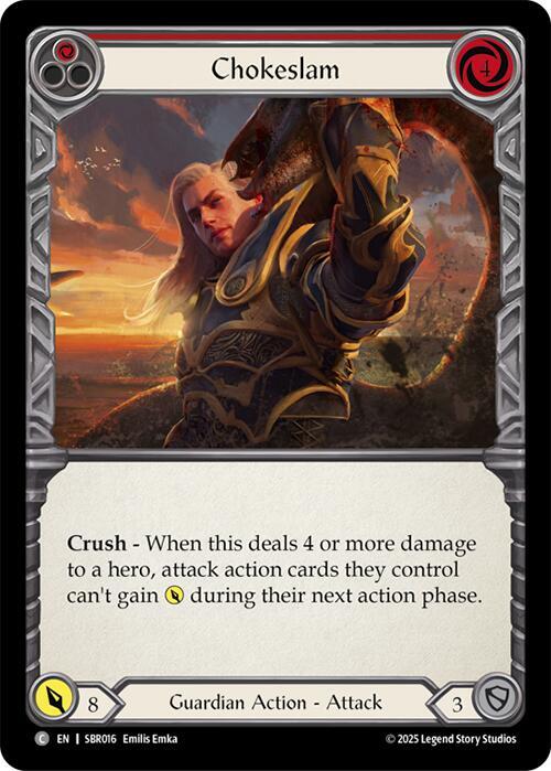 Chokeslam (Red) Card Front
