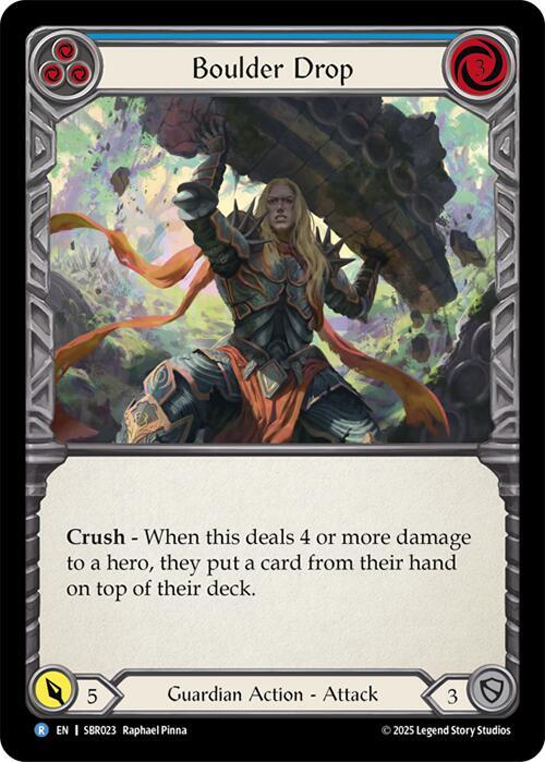 Boulder Drop (Blue) Card Front