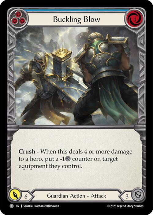 Buckling Blow (Blue) Card Front