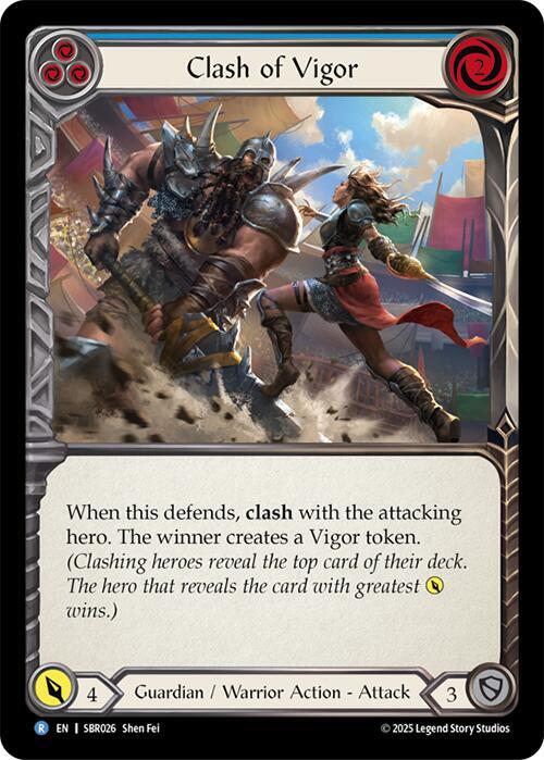 Scontro di Vigore - Blu Card Front