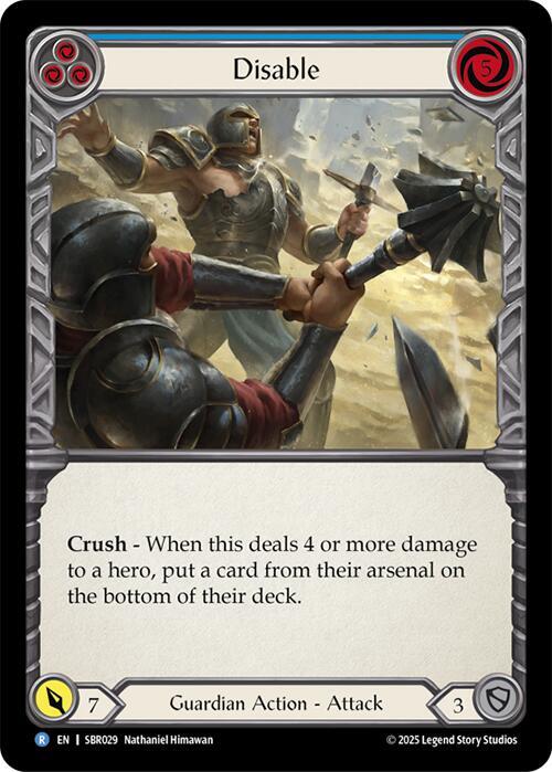 Disable - Blue Card Front