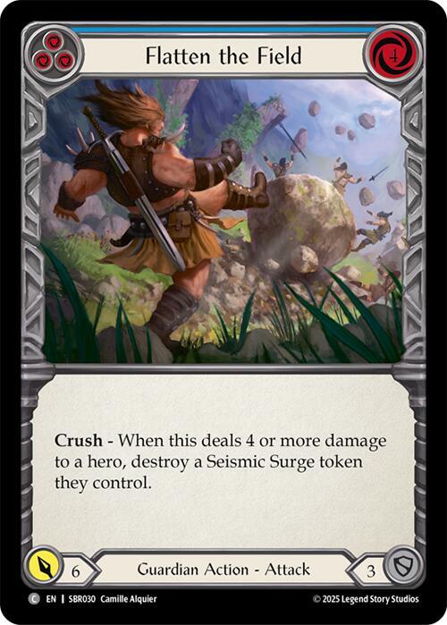 Flatten the Field - Blue Card Front