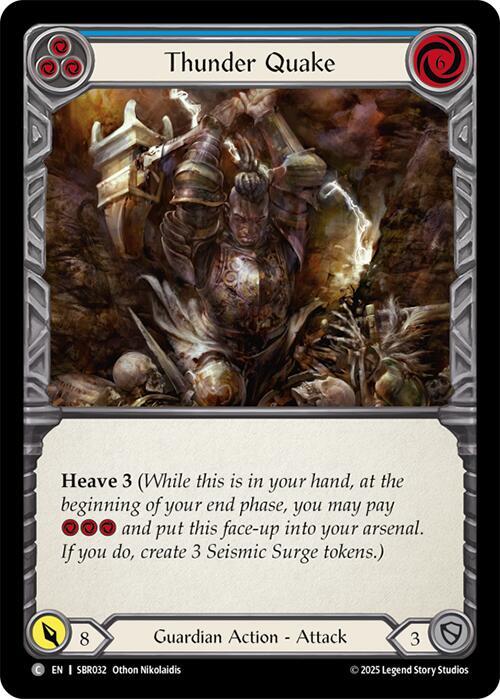 Thunder Quake - Red Card Front
