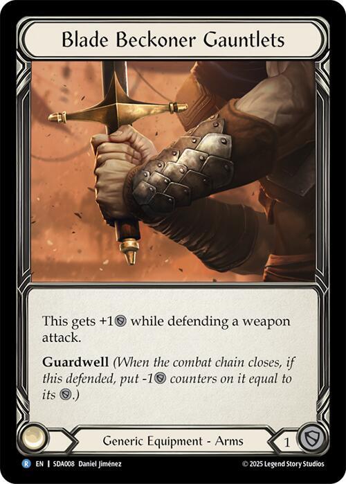Blade Beckoner Gauntlets Card Front