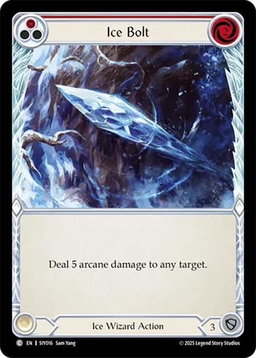 Ice Bolt (Red) Card Front