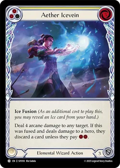 Aether Icevein (Yellow) Card Front