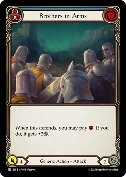Brothers in Arms (Blue) Card Front