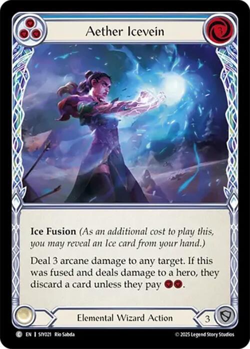 Aether Icevein (Blue) Card Front