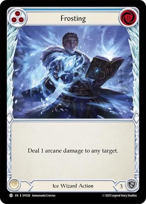Frosting (Blue) Card Front