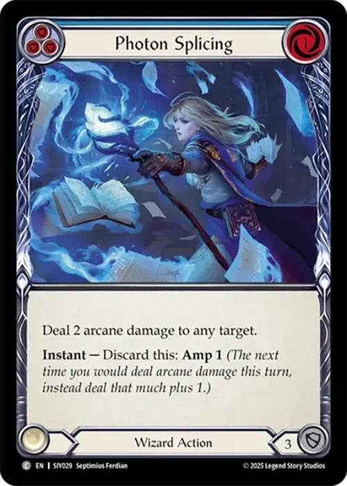 Photon Splicing (Blue) Card Front