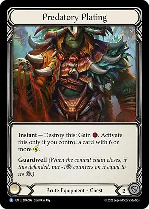 Predatory Plating Card Front