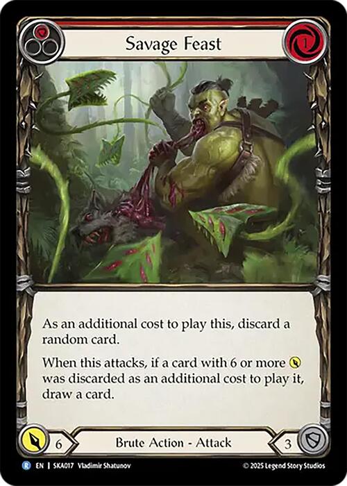 Savage Feast - Red Card Front