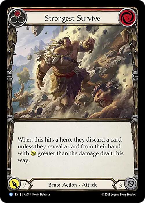 Strongest Survive (Red) Card Front