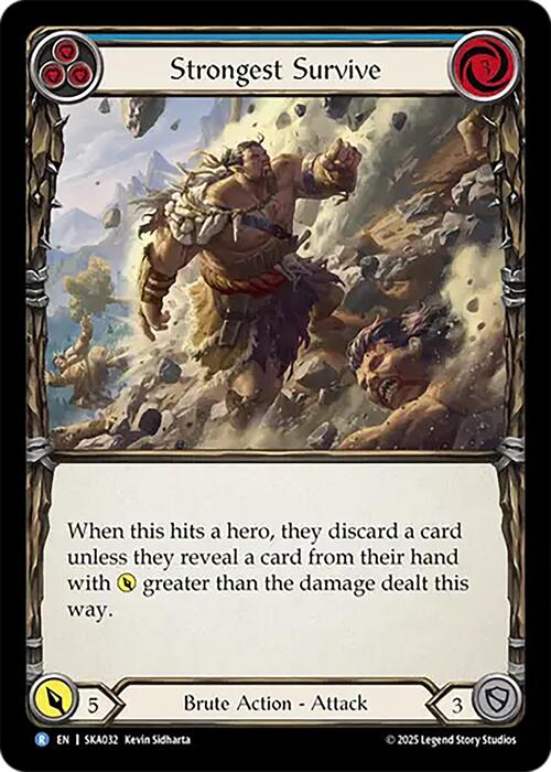 Strongest Survive (Blue) Card Front