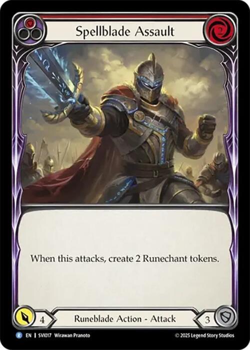 Spellblade Assault - Red Card Front