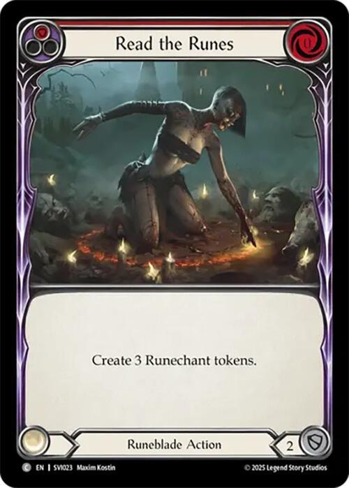 Read the Runes Card Front