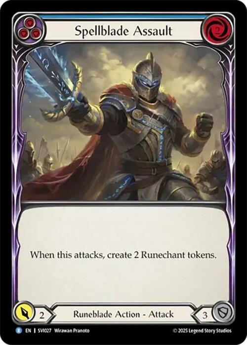 Spellblade Assault - Blue Card Front