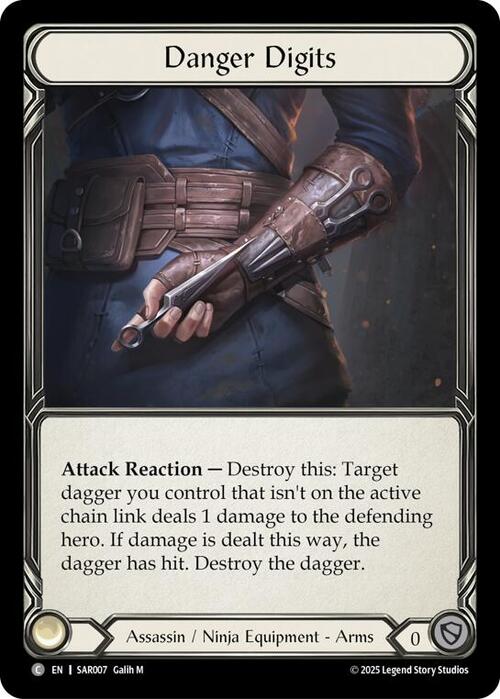 Danger Digits Card Front