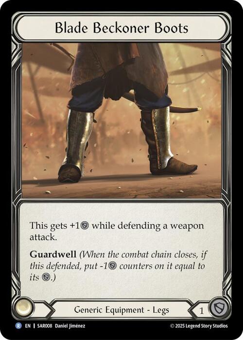 Blade Beckoner Boots Card Front