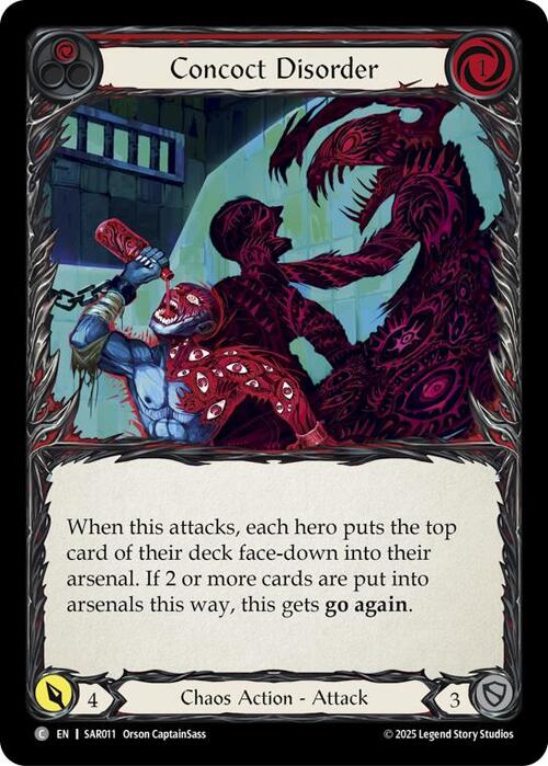 Concoct Disorder - Red Card Front