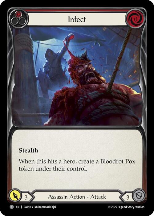 Infettare - Rosso Card Front