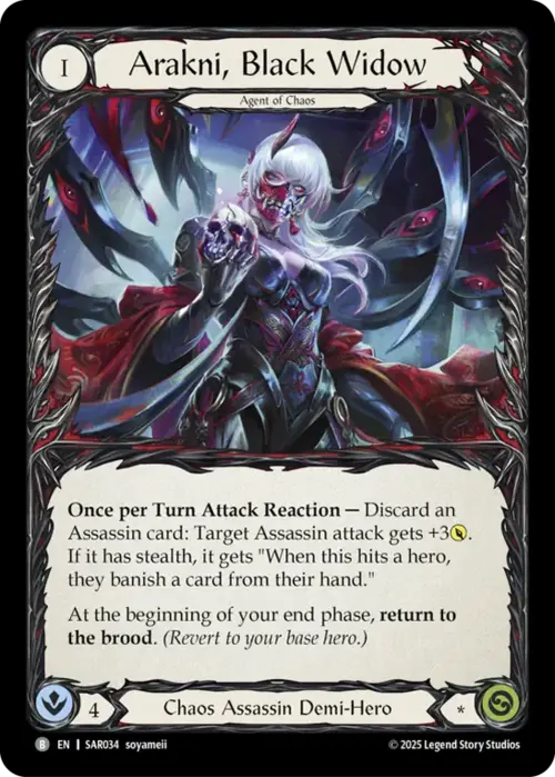 Arakni, Black Widow Card Front