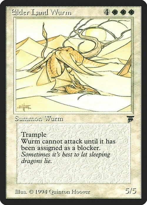 Antico Wurm di Terra Card Front