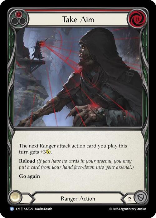 Take Aim - Red Card Front
